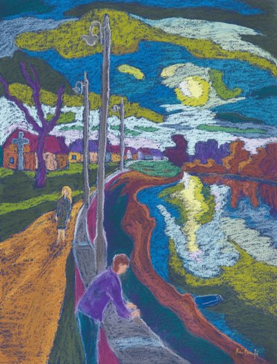 Ontmoeting bij Ondergaande Zon, 2008 door Marta Martonfi Benke